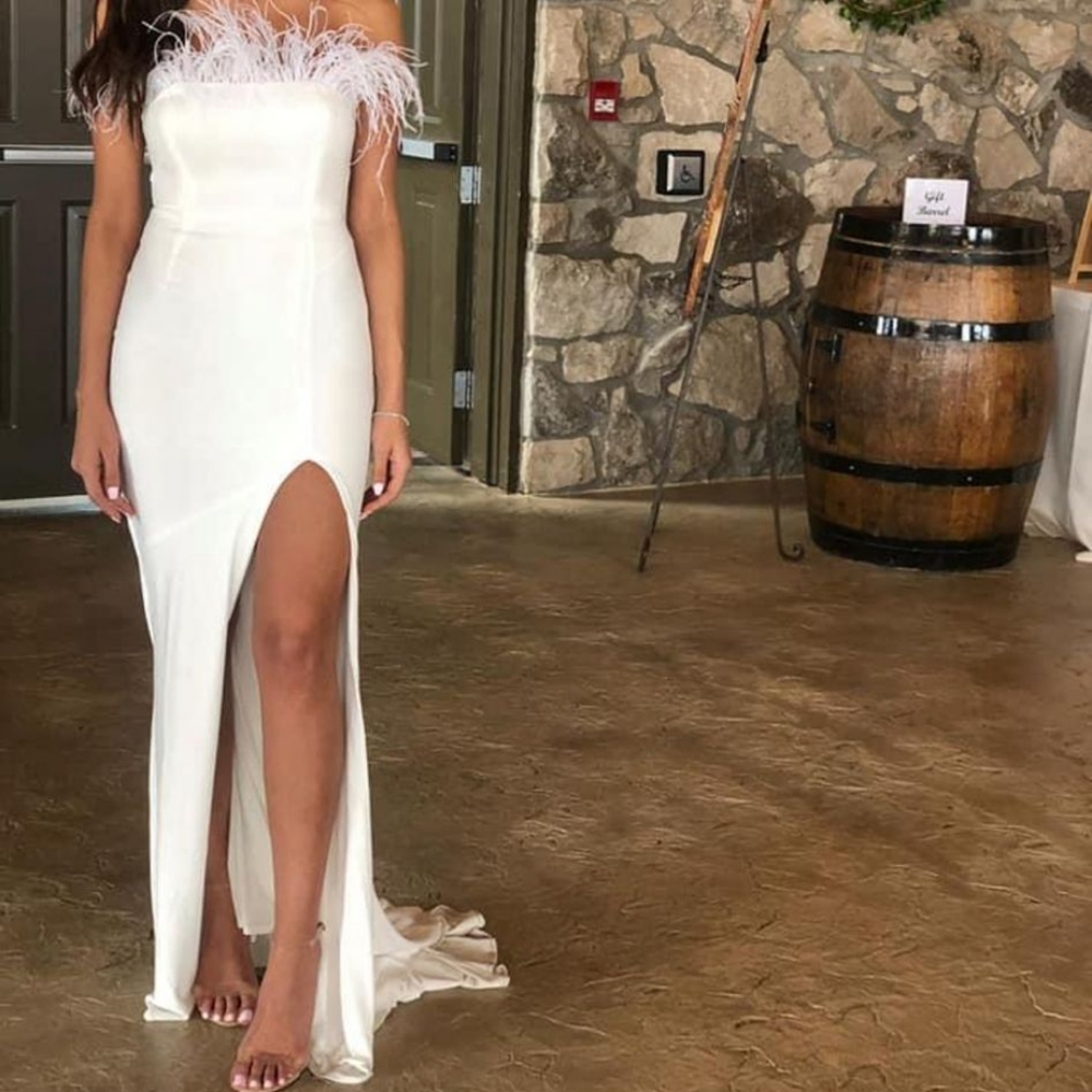 White Feather Dress
